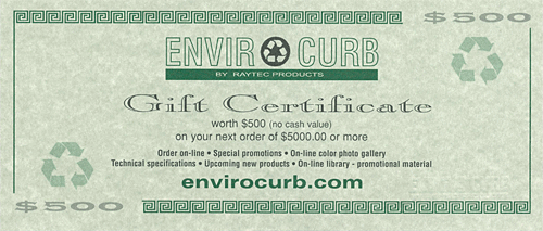 Our Gift Certificates can be used with any order