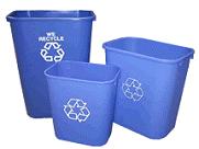 Deskside Recycling Container Wastebaskets