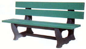 Image of Deco Bench in Green Color