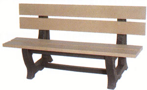 Image of Deco Bench in Sand color