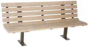 Image of Georgian Contour Bench Series in Sand Color